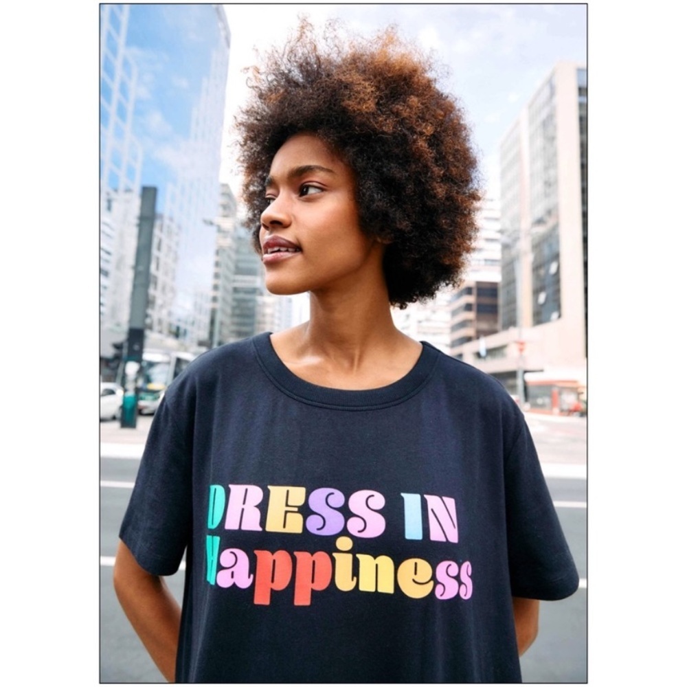 FARM Rio Dress In Happiness T-Shirt Dress in Black size small - Picture 9 of 11